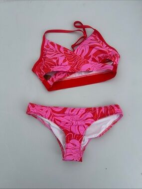 Victorias Secret PINK Pink and Red Floral Bikini Top & Bottom